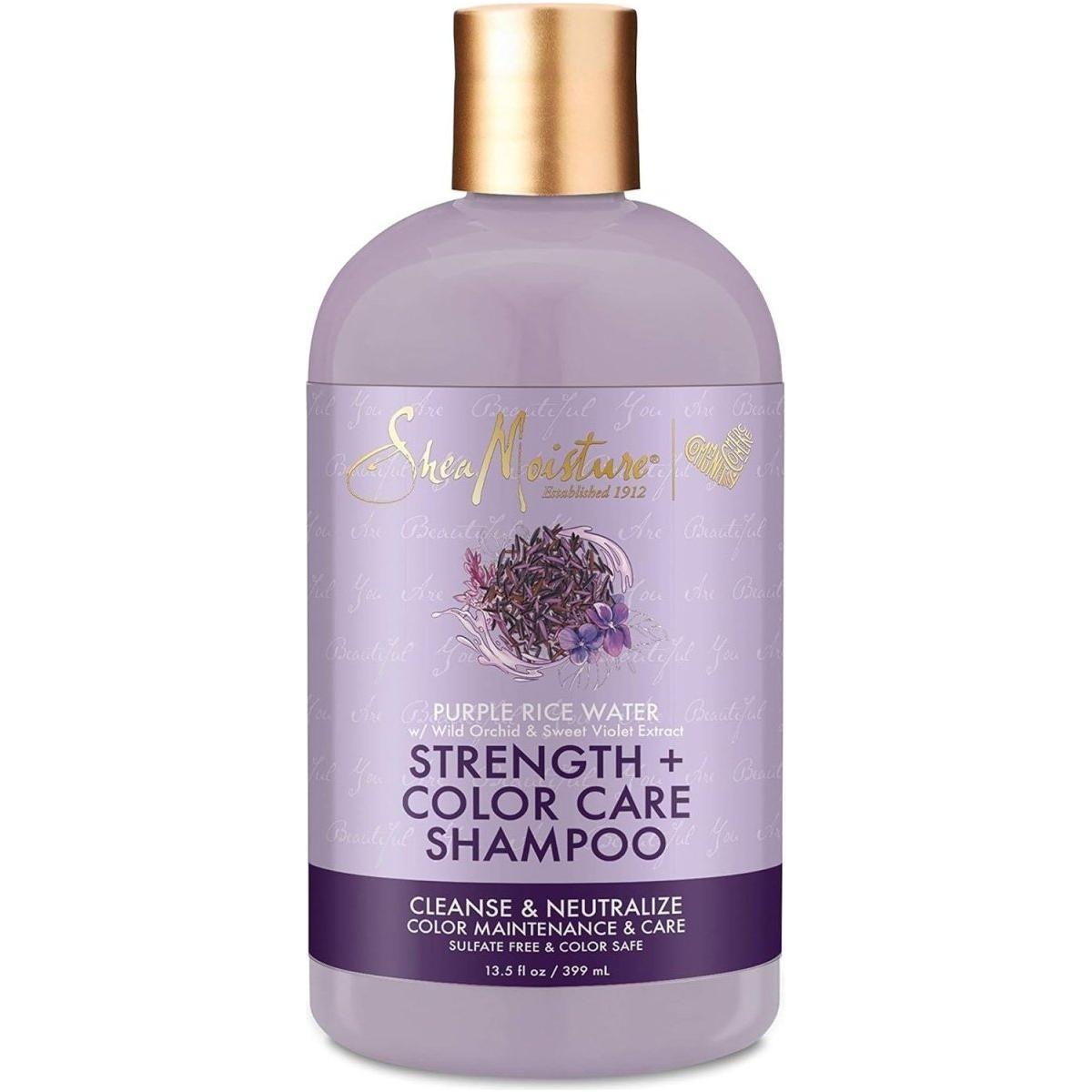 SheaMoisture Strength + Color Care Shampoo 399ml - Glam Global UKSheaMoisture