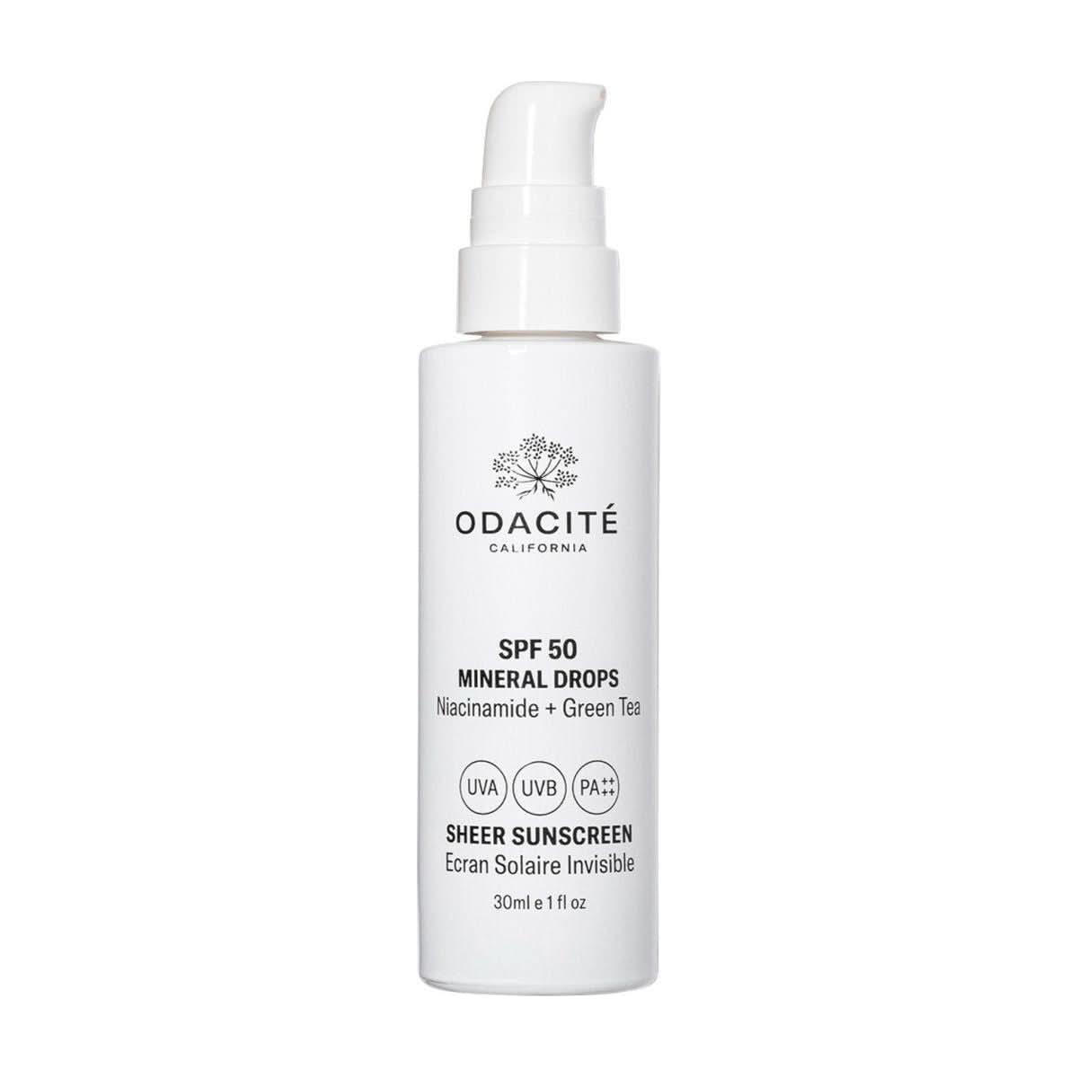 Odacité Sheer Sunscreen Mineral Drops SPF 50 – 30ml | High Protection, Anti - Aging & Clean Formula - Glam Global UKOdacité