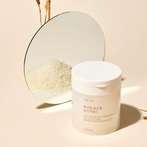 Shingmulnara Rice Water Fair Tone Clear Pad - 100 Pads (200g) | Brightening & Texture Refinement - Glam Global UKShingmulnara