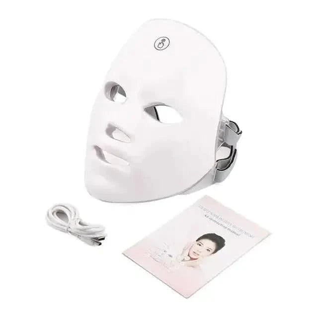 Foreverlilly Skin Rejuvenation LED Facial Mask – USB - Charged 7 - Color Photon Therapy for Radiant, Youthful Skin - Glam Global UKForeverlilly