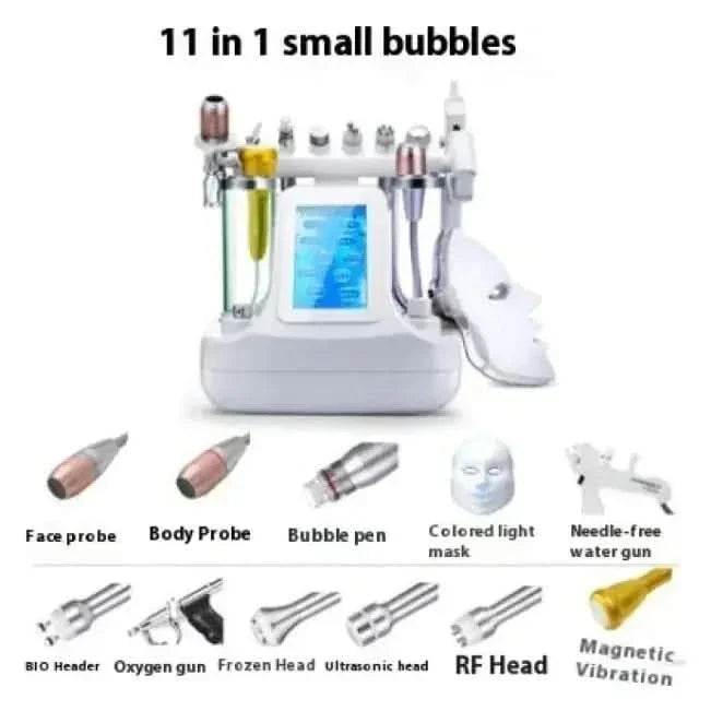 Skin Rejuvenation Mask Beauty Device Cleaner – 5 - in - 1 to 12 - in - 1 Ultrasonic &amp; Light Therapy for Glowing Skin - Glam Global UKGlam Global UK