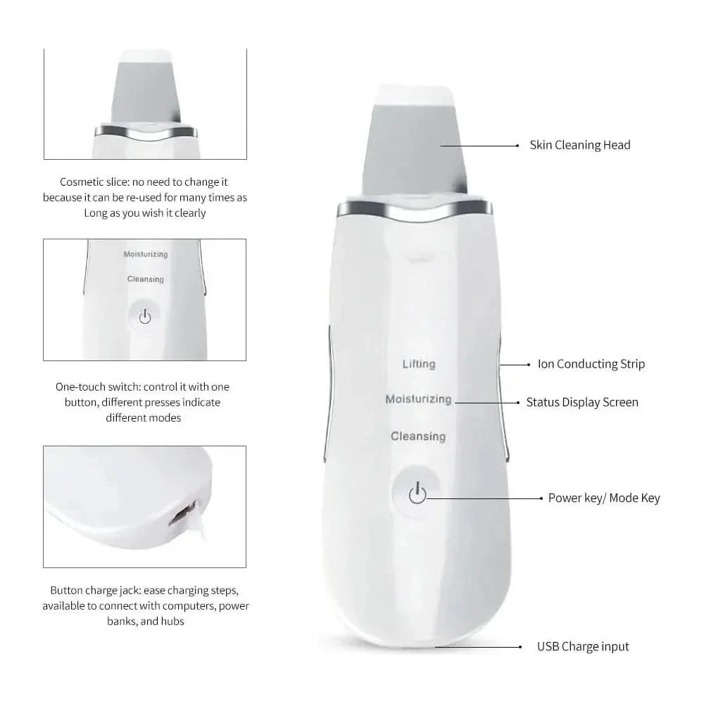 Skin Scrubber Facial Cleaner - Glam Global UKGlam Global UK