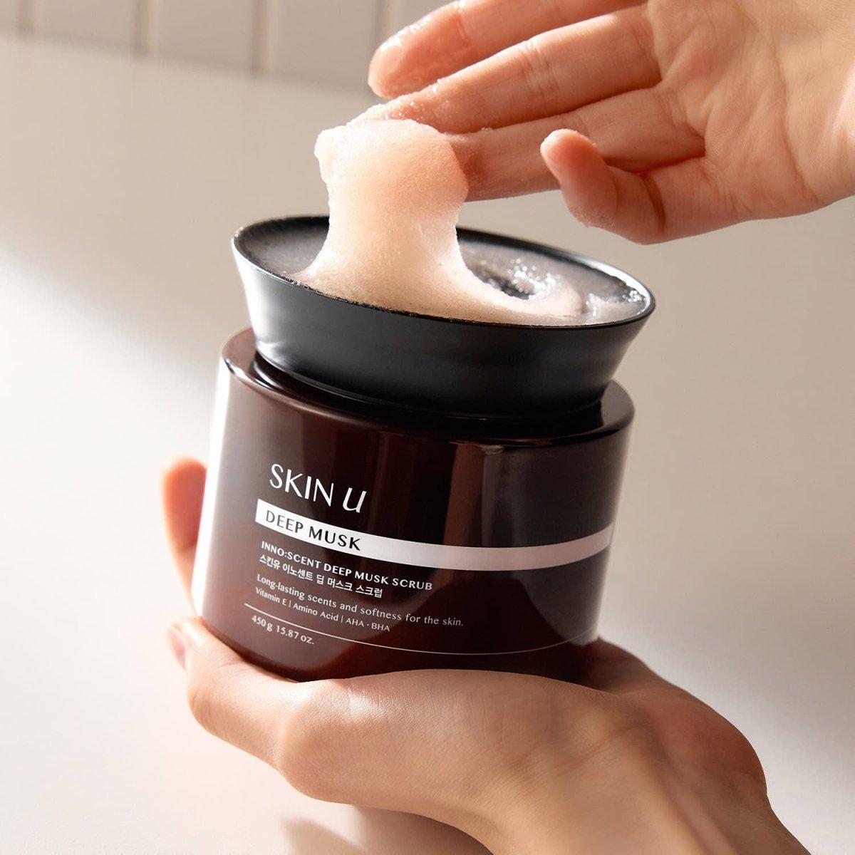 SKIN U INNO:SCENT Body Scrub - 450g | 3 - Step Exfoliating & Nourishing Body Care - Glam Global UKSKIN U