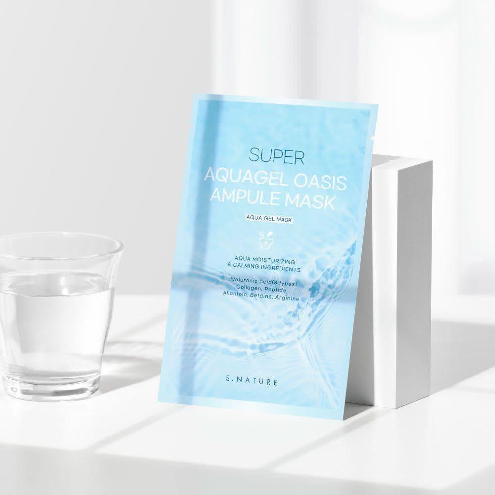 S.NATURE Super Aqua Gel Oasis Ampule Mask Sheet 30ml X 5P - Glam Global UKS.NATURE