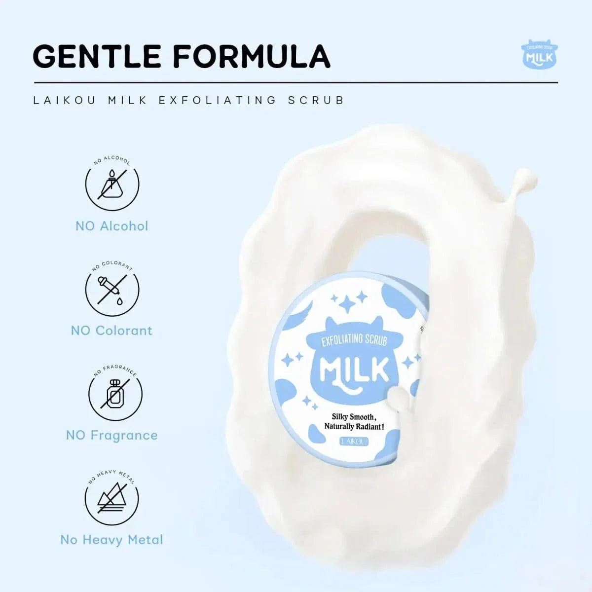 Softening Skin Cleaning Milk Exfoliating Scrub - Glam Global UKGlam Global UK