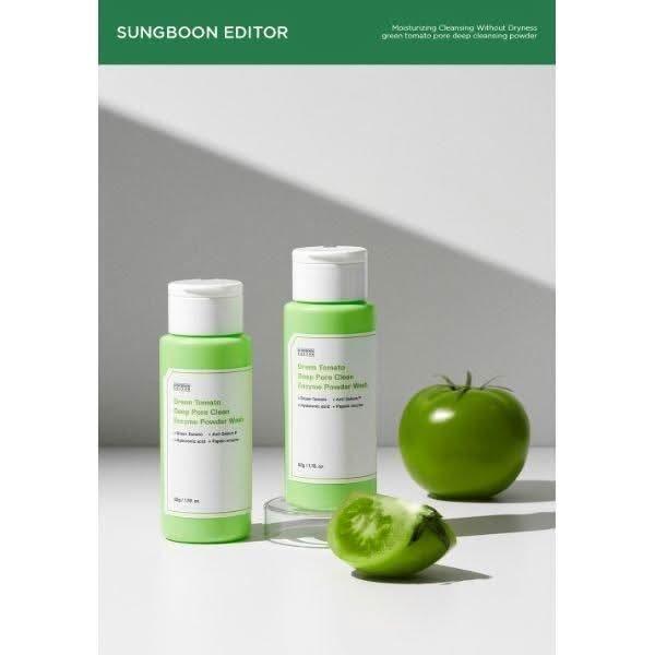 SUNGBOON EDITOR Green Tomato Deep Pore Clean Enzyme Powder Wash 1.5g * 10ea - Glam Global UKSUNGBOON EDITOR