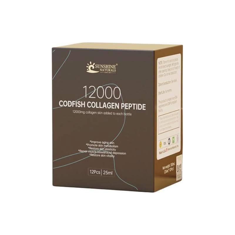SUNSHINE NATURALS 12000 Codfish Collagen Peptde - Glam Global UKSUNSHINE NATURALS
