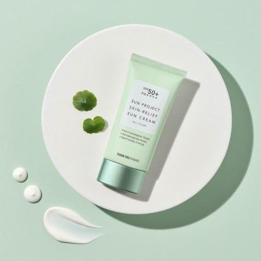 [THANK YOU FARMER] Sun Project Skin Relief Sun Cream SPF50+ PA++++ 50ml - Glam Global UKTHANK YOU FARMER