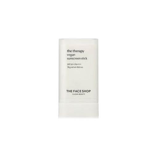 THE FACE SHOP The Therapy Vegan Sunscreen Stick SPF50+ PA++++ 18g - Glam Global UKTHE FACE SHOP
