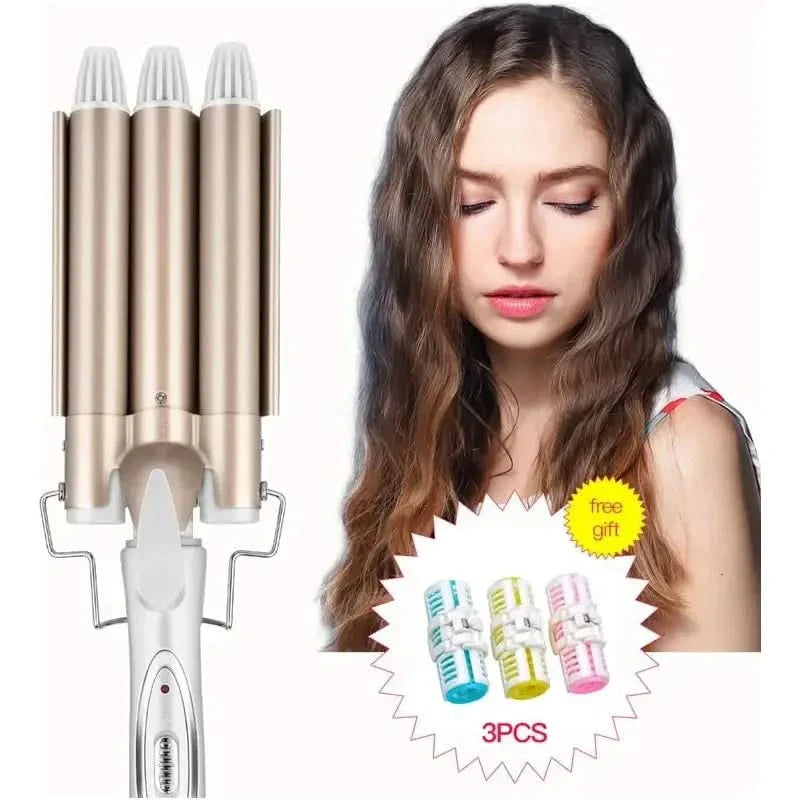 Triple Barrel Hair Curling - Glam Global UKGlam Global UK