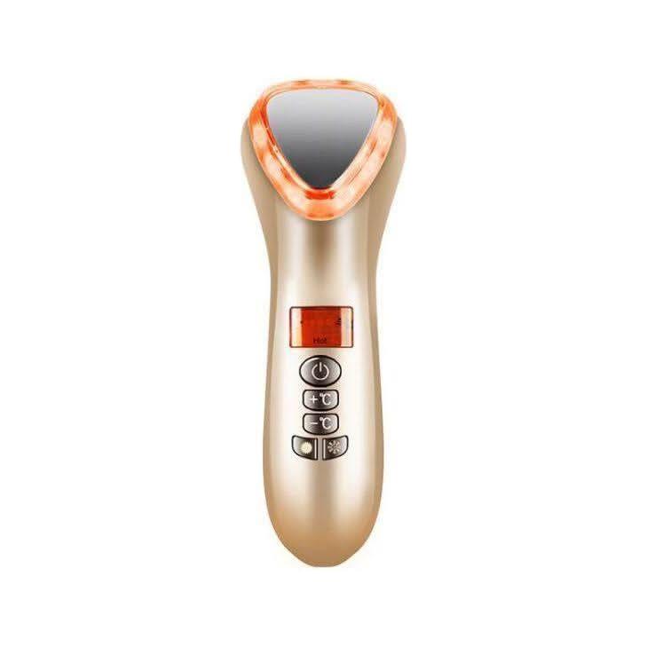 Ultrasonic Cryotherapy LED Hot Cold Hammer Facial Lifting Vibration Massager - Glam Global UKGlam Global UK