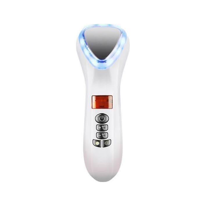 Ultrasonic Cryotherapy LED Hot Cold Hammer Facial Lifting Vibration Massager - Glam Global UKGlam Global UK
