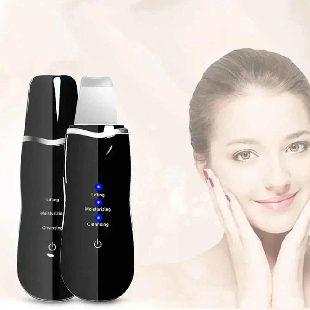Ultrasonic Skin Scrubber Cleanser - Glam Global UKGlam Global UK