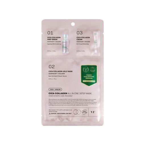 VT Cica Collagen All In One 3step Mask 1.5g+24g+1.5g - Glam Global UKVT