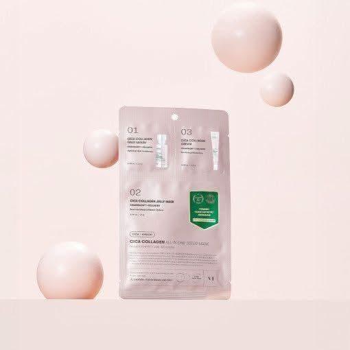 VT Cica Collagen All In One 3step Mask 1.5g+24g+1.5g - Glam Global UKVT