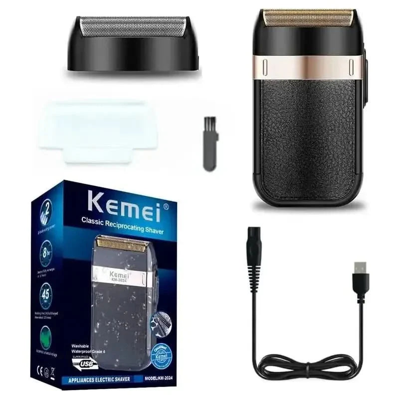 Waterproof Electric Men's Shaver – Rechargeable & Versatile Grooming Solution - Glam Global UKGlam Global UK