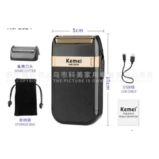 Waterproof Electric Men's Shaver – Rechargeable & Versatile Grooming Solution - Glam Global UKGlam Global UK