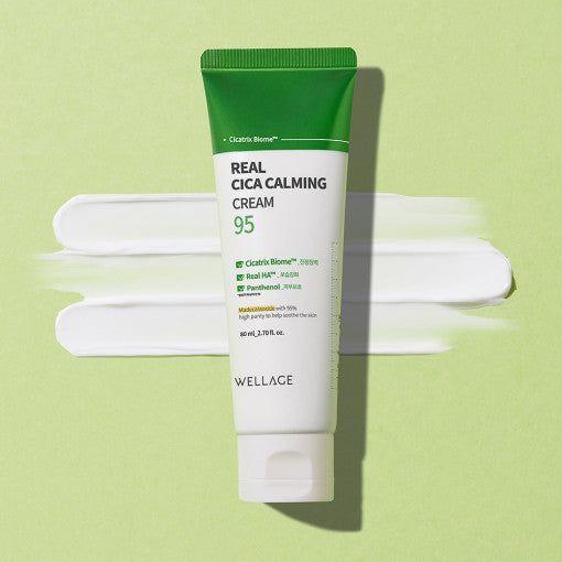 WELLAGE Real Cica Calming 95 Cream 80ml - Glam Global UKWELLAGE