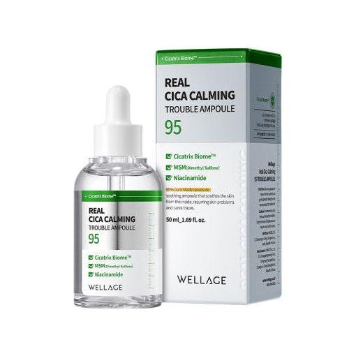 WELLAGE Real Cica Calming 95 Trouble Ampoule 50ml - Glam Global UKWELLAGE