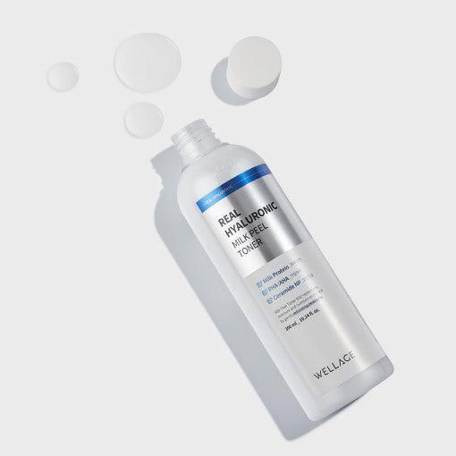 WELLAGE Real Hyaluronic Milk Peel Toner 300ml - Glam Global UKWELLAGE