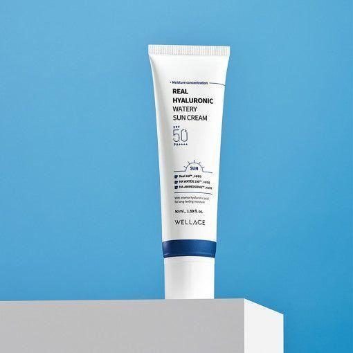 WELLAGE Real Hyaluronic Watery Sun Cream 50ml (SPF50+ / PA++++) - Glam Global UKWELLAGE