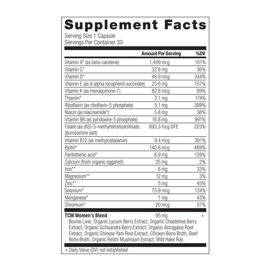 Ancient Nutrition Women's Multivitamin Once Daily - 30 Casules - Glam Global UKAncient Nutrition