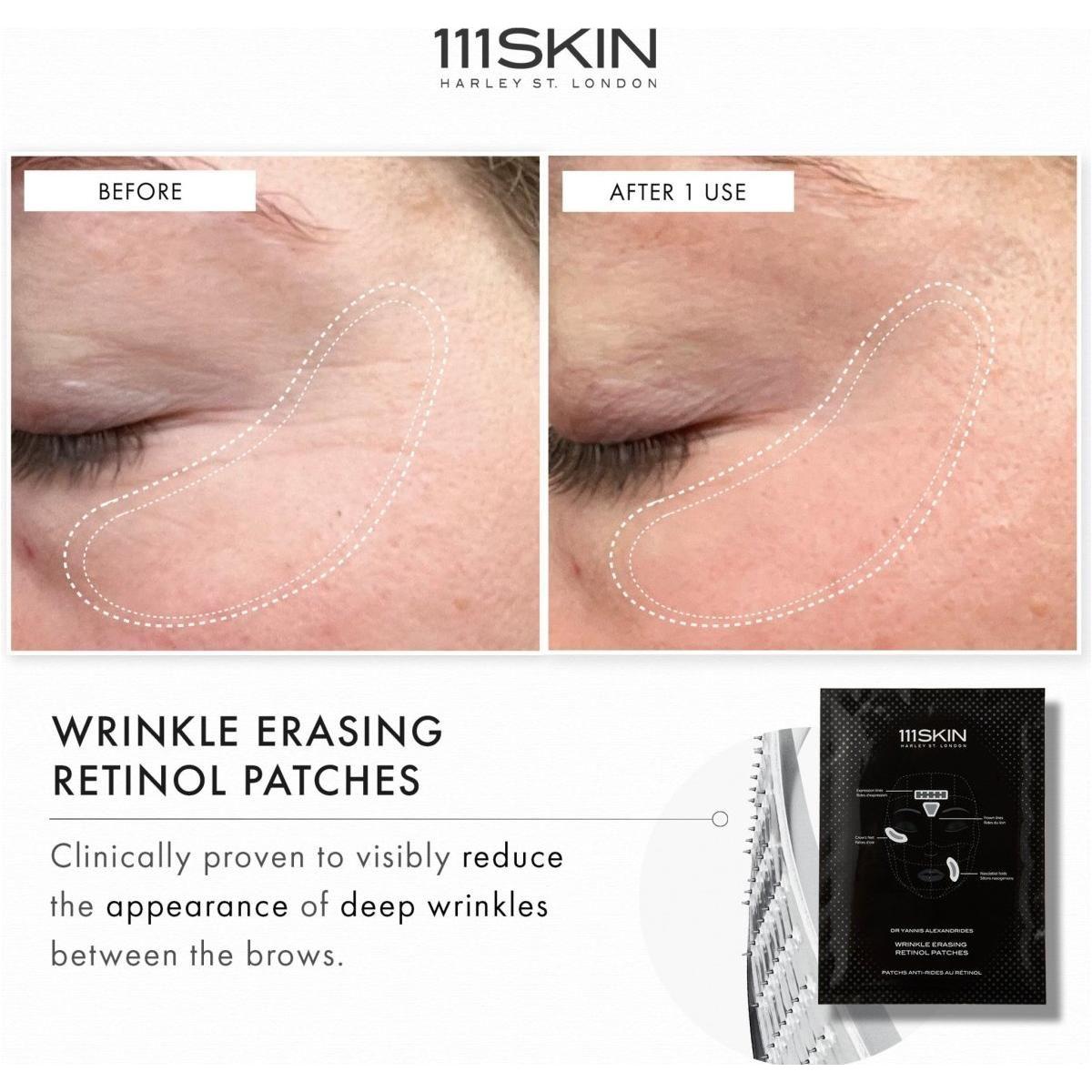 111SKIN Wrinkle Erasing Retinol Patches | Targeted Fine Line & Wrinkle Treatment (Pack of 3) - Glam Global UK111SKIN