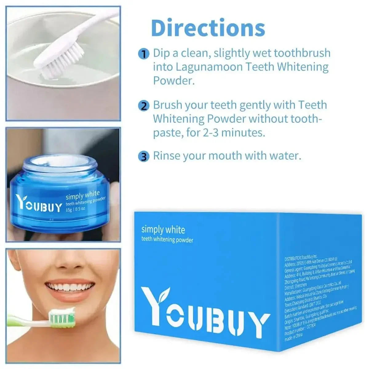 YOUBUY Teeth Whitening Powder - Glam Global UKGlam Global UK
